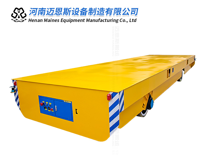 工廠車間過(guò)跨電動(dòng)轉(zhuǎn)運(yùn)車載重35噸試機(jī)成功